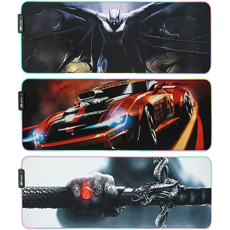 Mouse Pad RGB Gamer Iluminado led  Grande 80 cm por 30 com x 4mm  Mousepad gamer Led