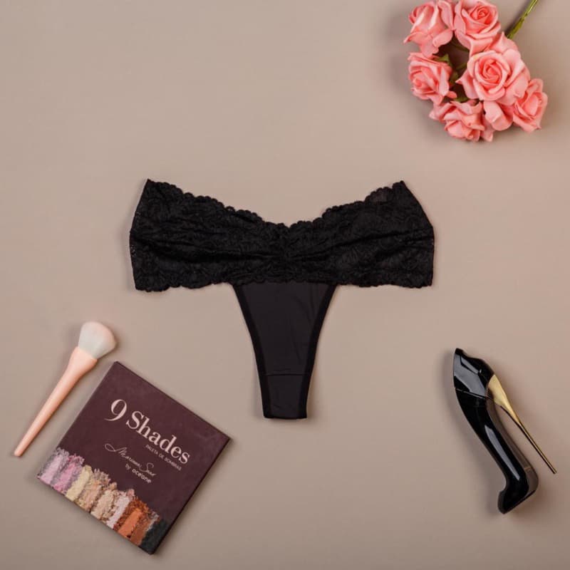 Kit 10 Calcinhas Fio Dental Cintura Em Renda  Alta Qualidade