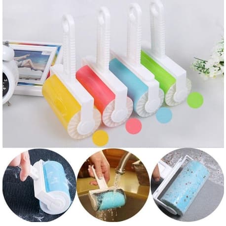 Escova Removedora Tira Pelos Dos Pets /Vestuário Removedor De Pêlos /Luva Nano Magnético  Pelos/ Rolo Tira Pelos Para Roupas Tecidos Lavável/Escova Coçador Pet Parede Gato Massagem Brinquedo