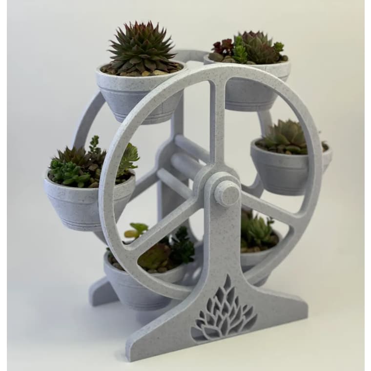 Vaso de plantas roda gigante