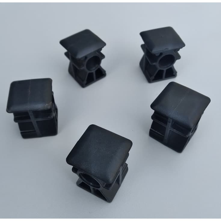 Kit 5 Buchas Para Rodizio De Cadeira Tubo 25x25 Pino 11mm