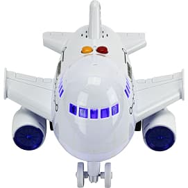 Avião Viagem Brinquedo Realista 15cm Som Luz Veicular Pilha Aviãozão Aeronave Menino BBR Toys 3 Anos+