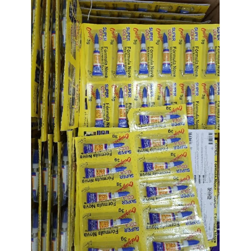 Super Bond Super Cola Instantânea Kit Com 2 Cartelas