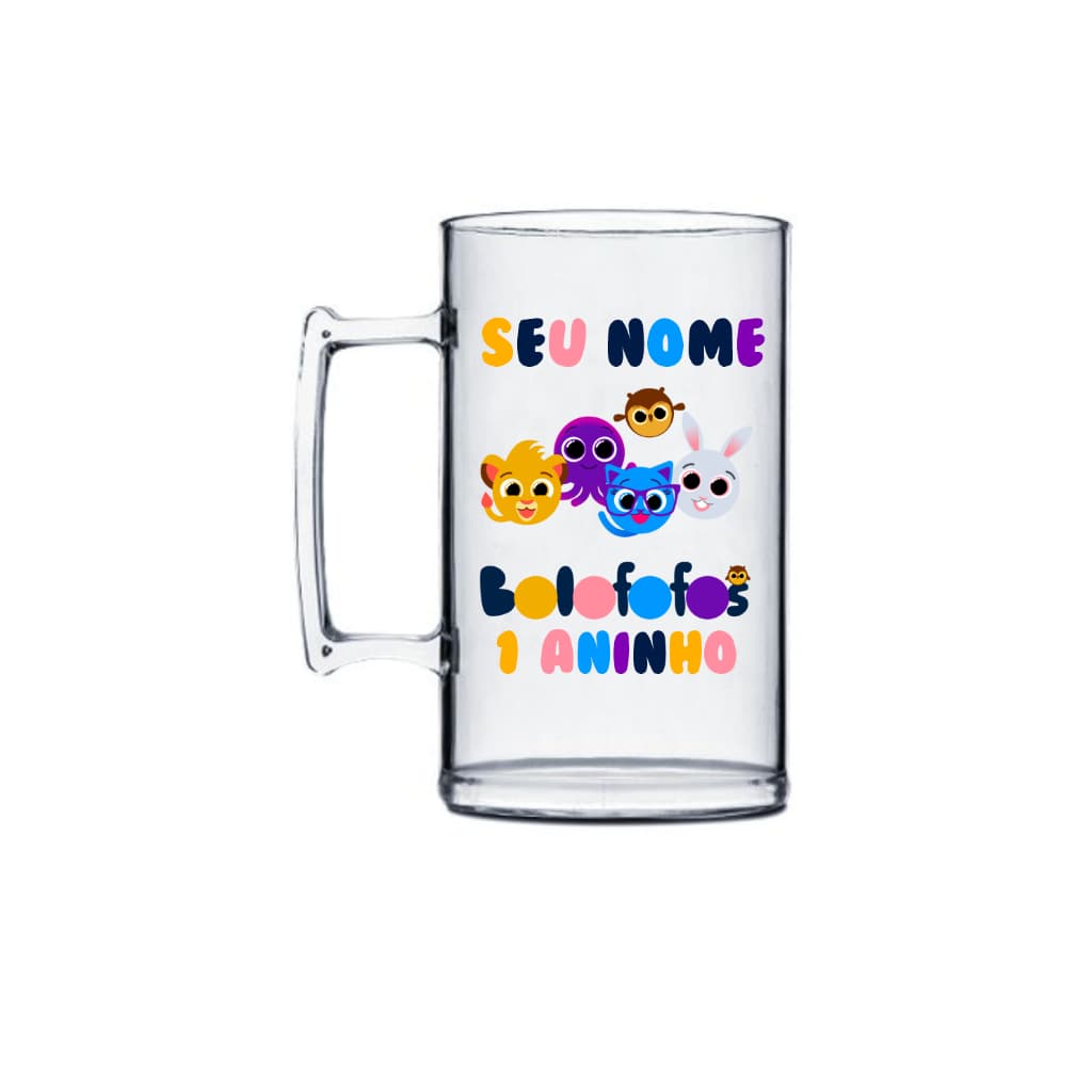 kit 40 Canecas De Chopp Acrílico Personalizado Com Tema 500ml