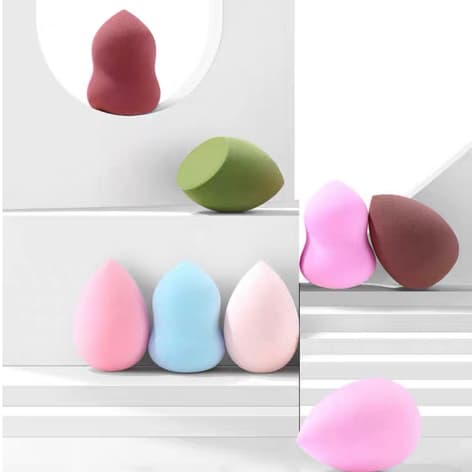 Esponja Para Maquiagem/ Esponja de Rosto Facial Maquiagem Base e Corretivo de Gota d'água ou cabaça ou corte diagonal