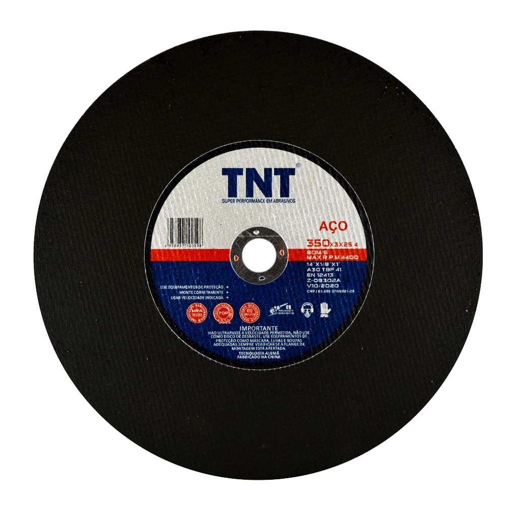 KIT C/02PÇS Disco de corte metal 14 polegadas 350mm furo 1" serra rapida policorte
