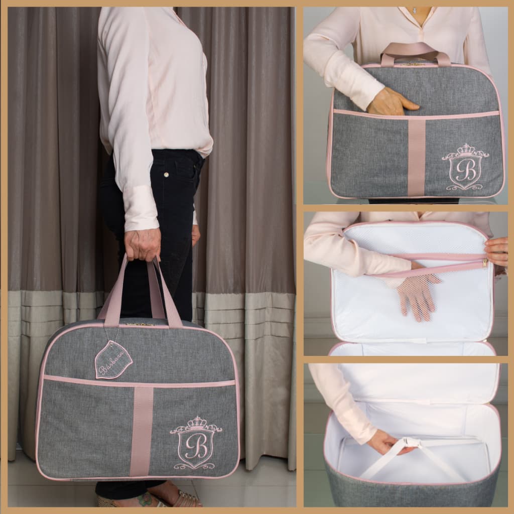 Mala Bolsa Maternidade Personalizada Com Nome Menina/menino