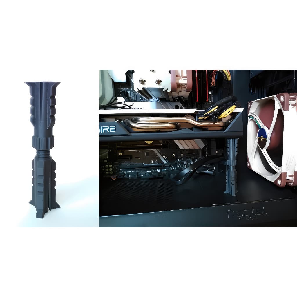 Suporte Vertical Retrátil Para Placa de Vídeo - GPU - VGA