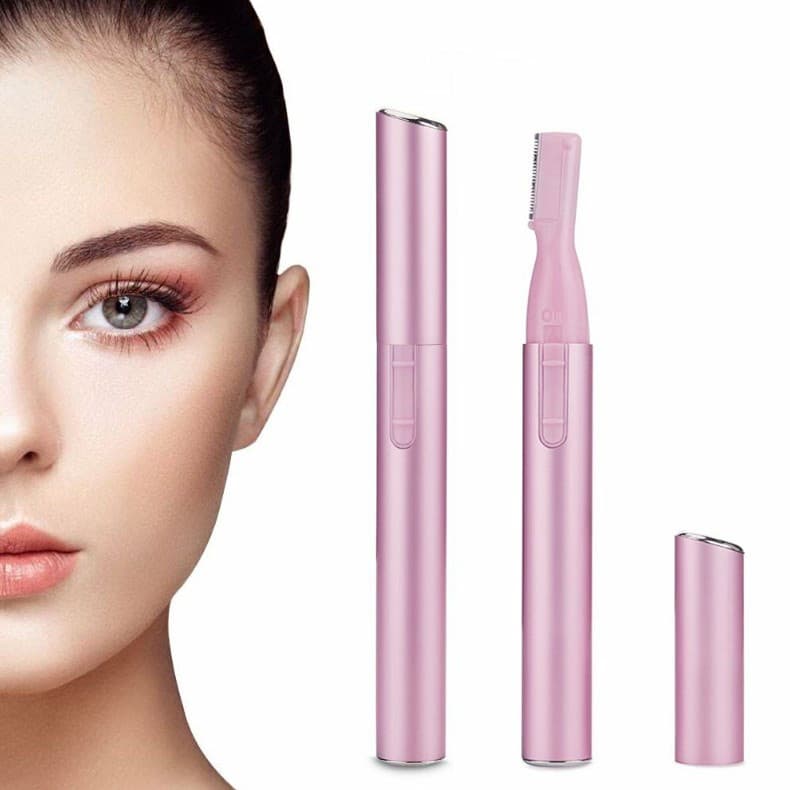 Aparador De Pelos Elétrico Caneta Sobrancelhas Buço Barba / Estilo caneta rosa