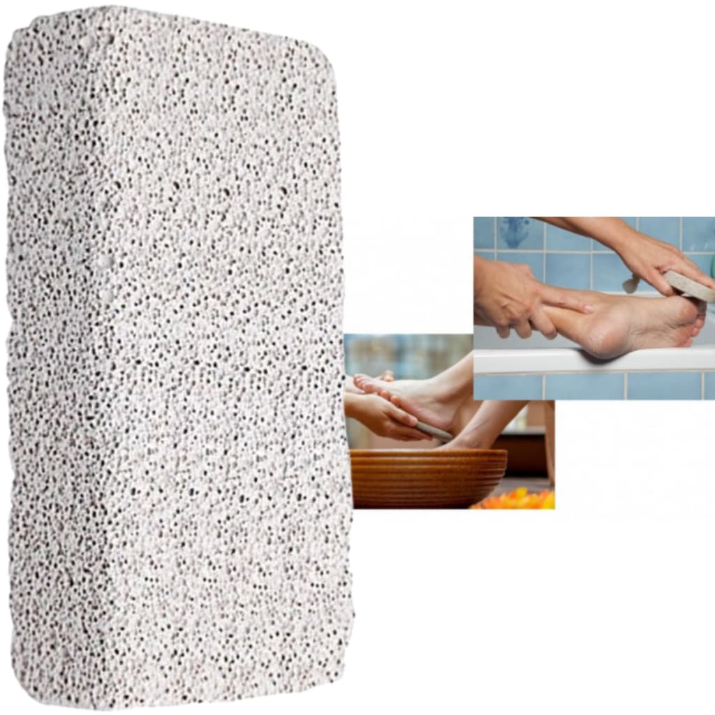 01 Pedra Pome Esfoliante Natural Para Pedicure E Manicure Remove Lixa Calos e Peles
