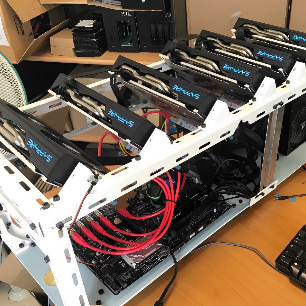 Suporte para placa de vídeo cooler para cima ou cooler para baixo - rig mineração criptomoedas