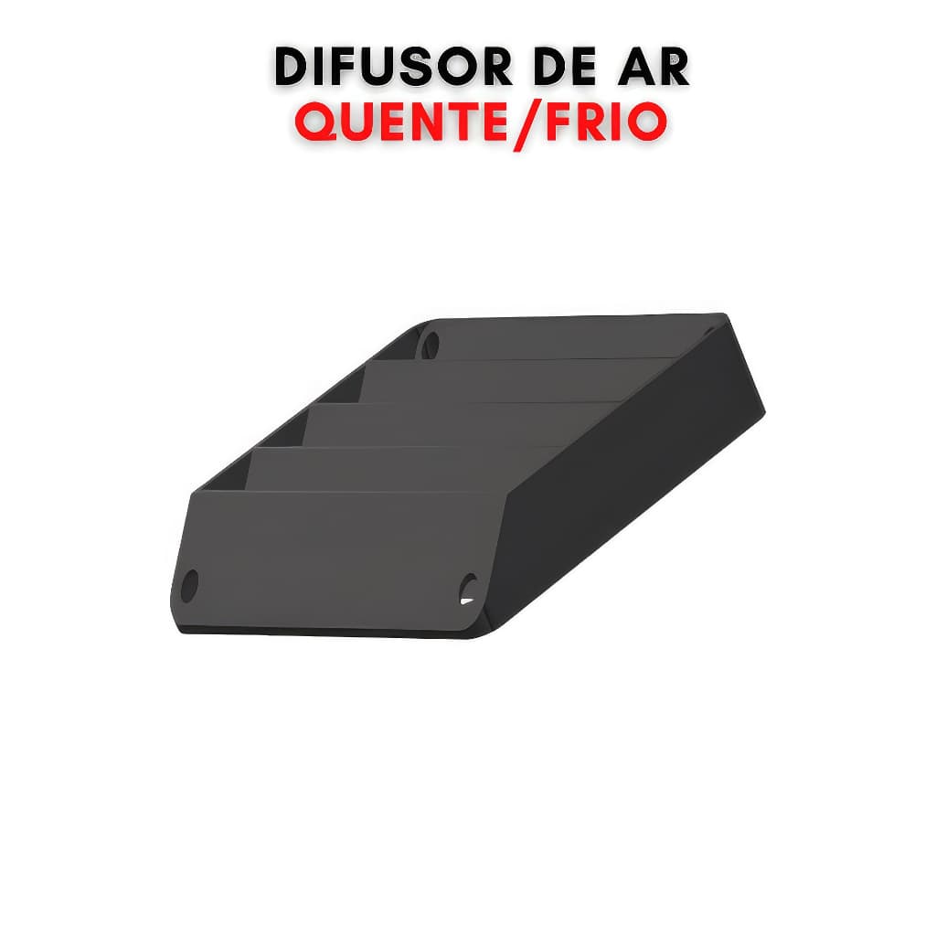 Direcionador de ar frio - quente para cooler 120 mm - rig mineração criptomoeda