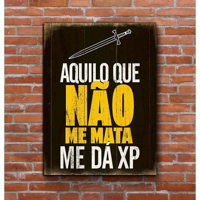 Quadros Decorativos 20cm x 30cm para Gamers, Placas Decorativas na Promoção 20X30cm