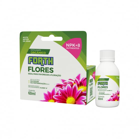 Adubo fertilizante liquido forth orquídea floração 60 ml Nutrição Flores Jardim