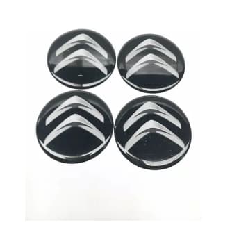 Emblema Adesivo Resinado Para Calota Citröen 48mm 4 Unidade