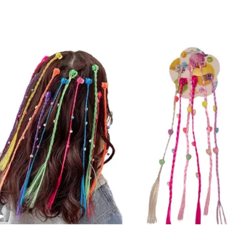 Kit 72 Mecha Aplique De Cabelo Mini Piranha Tererê Infantil