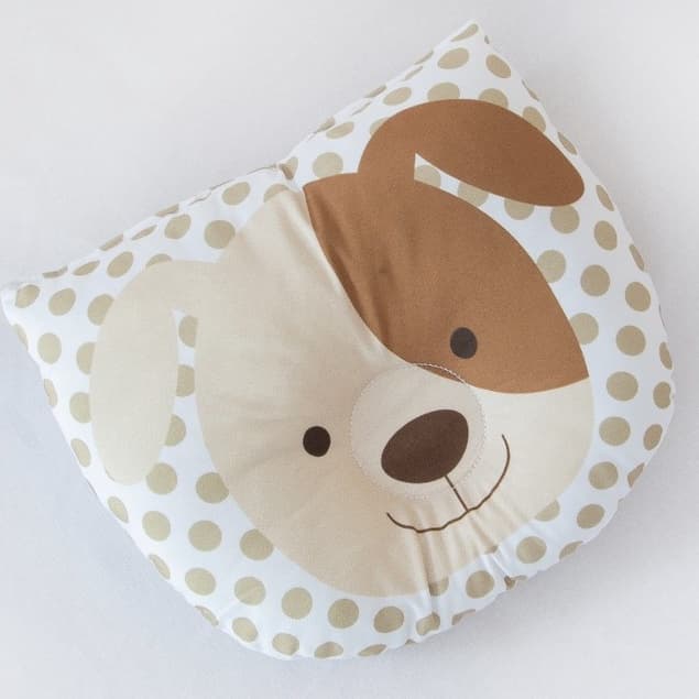 Travesseiro Anatômico Estampa Carinha bichinhos para Bebe