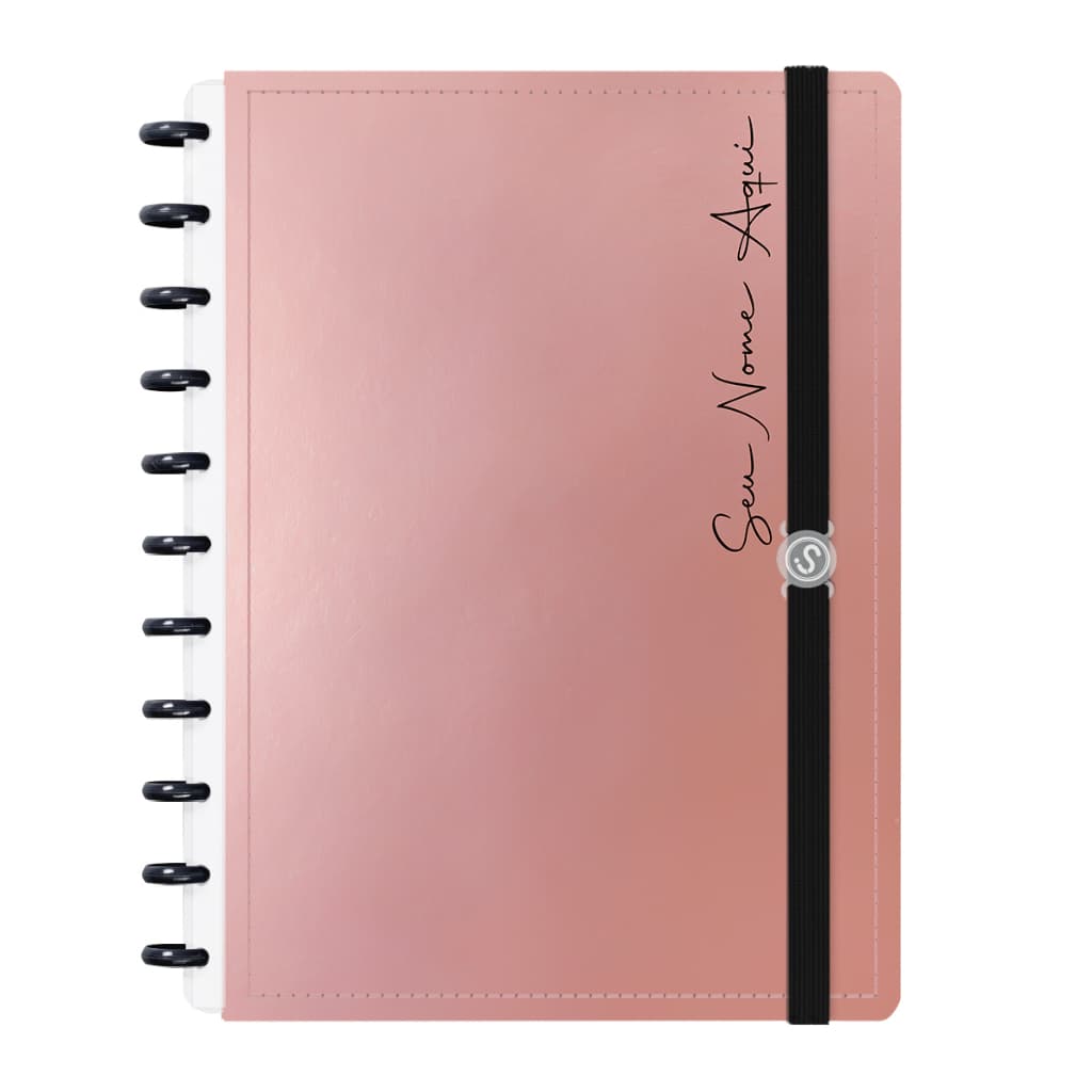Caderno Iscool Disc Inteligente Personalizado 80 Folhas Solid Metallic