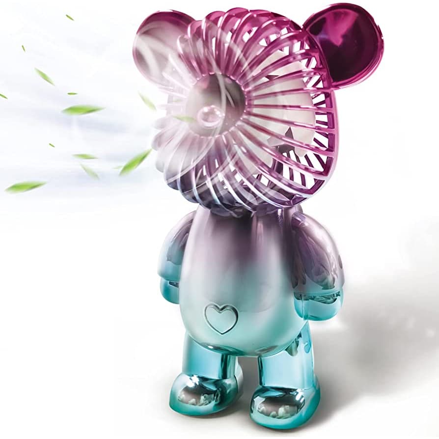 Mini ventilador USB recarregável - Ursinho