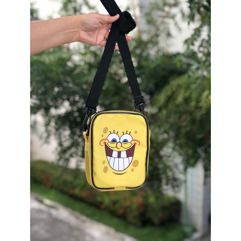 Bolsa de Ombro Shoulder Bag Desenho Desenho Fundo do Mar