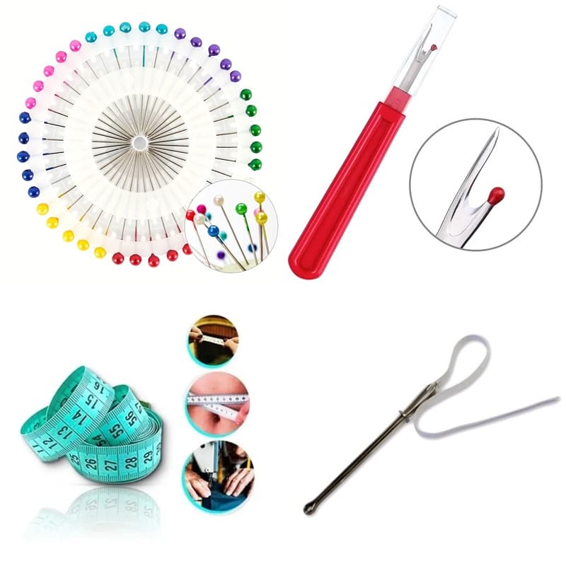 Kit 4 Pçs Acessórios de Costura Ferramentas de Costuras Doméstica Industrial Patchwork Artesanatos