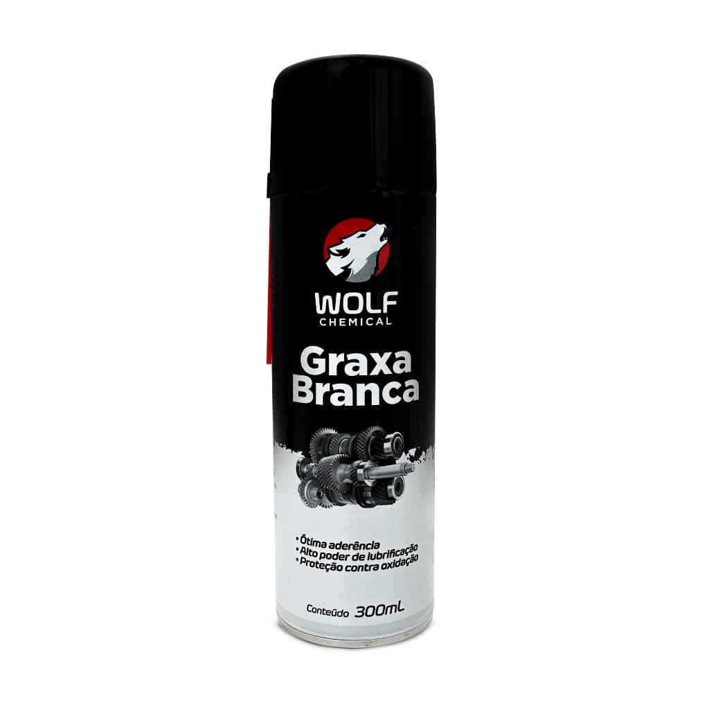 Lubrificante Graxa Branca Em Spray De Lítio Rolamentos Eixos Alta Performance 300ml
