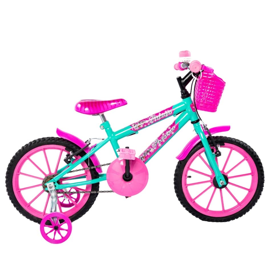 Bicicleta Infantil Aro 16 Gy Bikes C/Rodinhas e Acessórios Cores