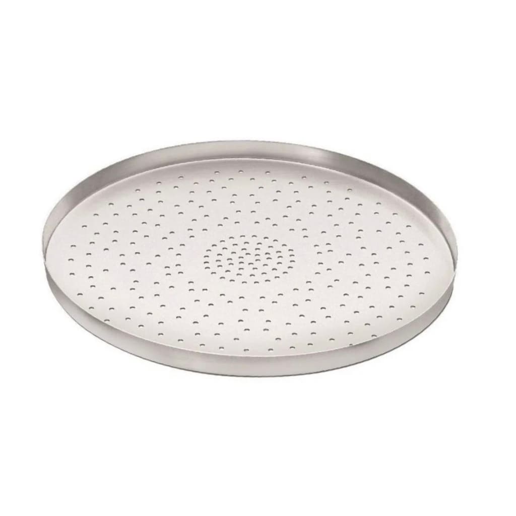 Forma Assadeira PIZZA FURADA 35 cm C/furos Alumínio - F67CR
