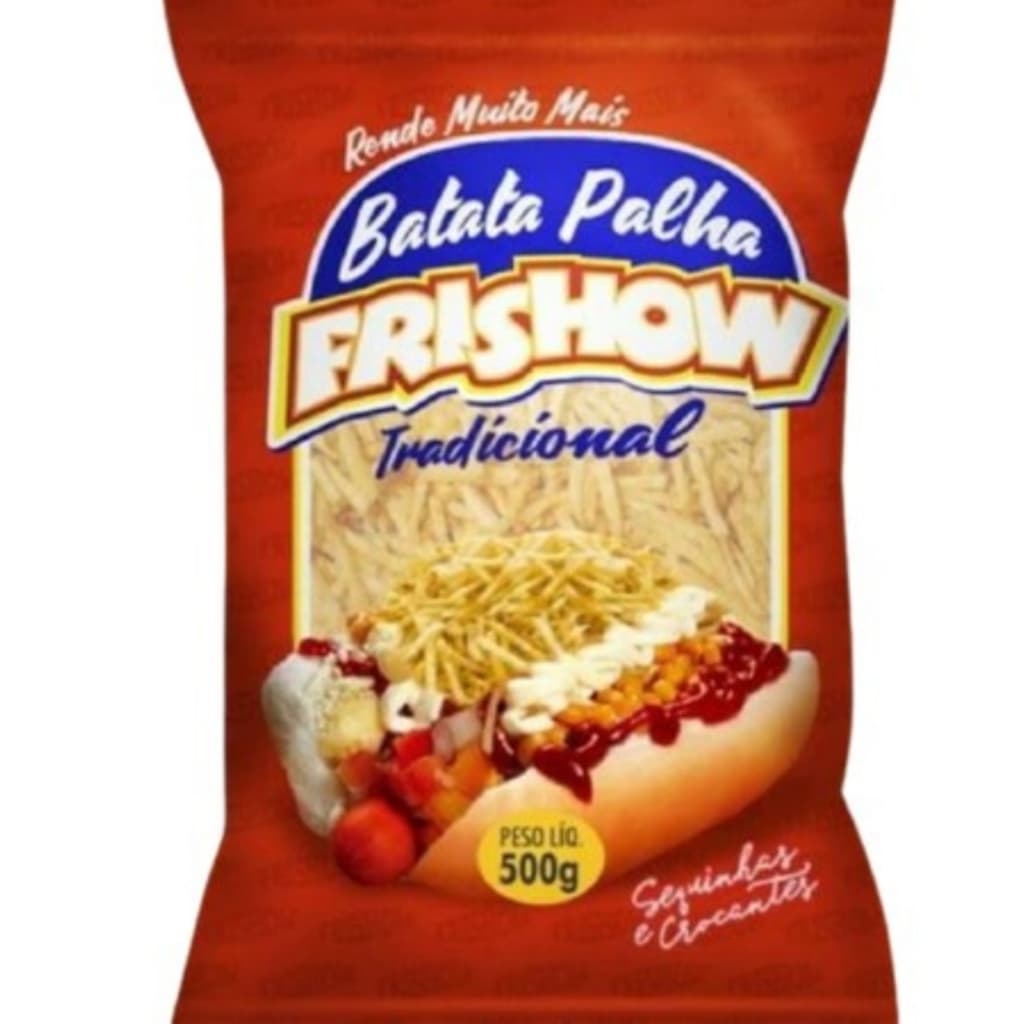 Batata Palha Frishow Sequinha Pacote com 500g