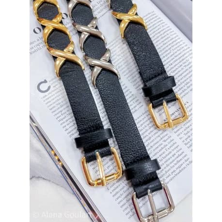 Cinto Feminino Com Corrente Fivela Metal Ilhos Moda Lançamento HL-21