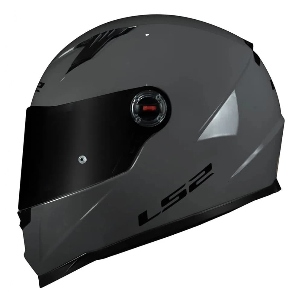 Capacete Moto Fechado Ls2 Ff358 Classic Monocolor Nardo Grey Cinza Brilho Esportivo C/ Selo Inmetro