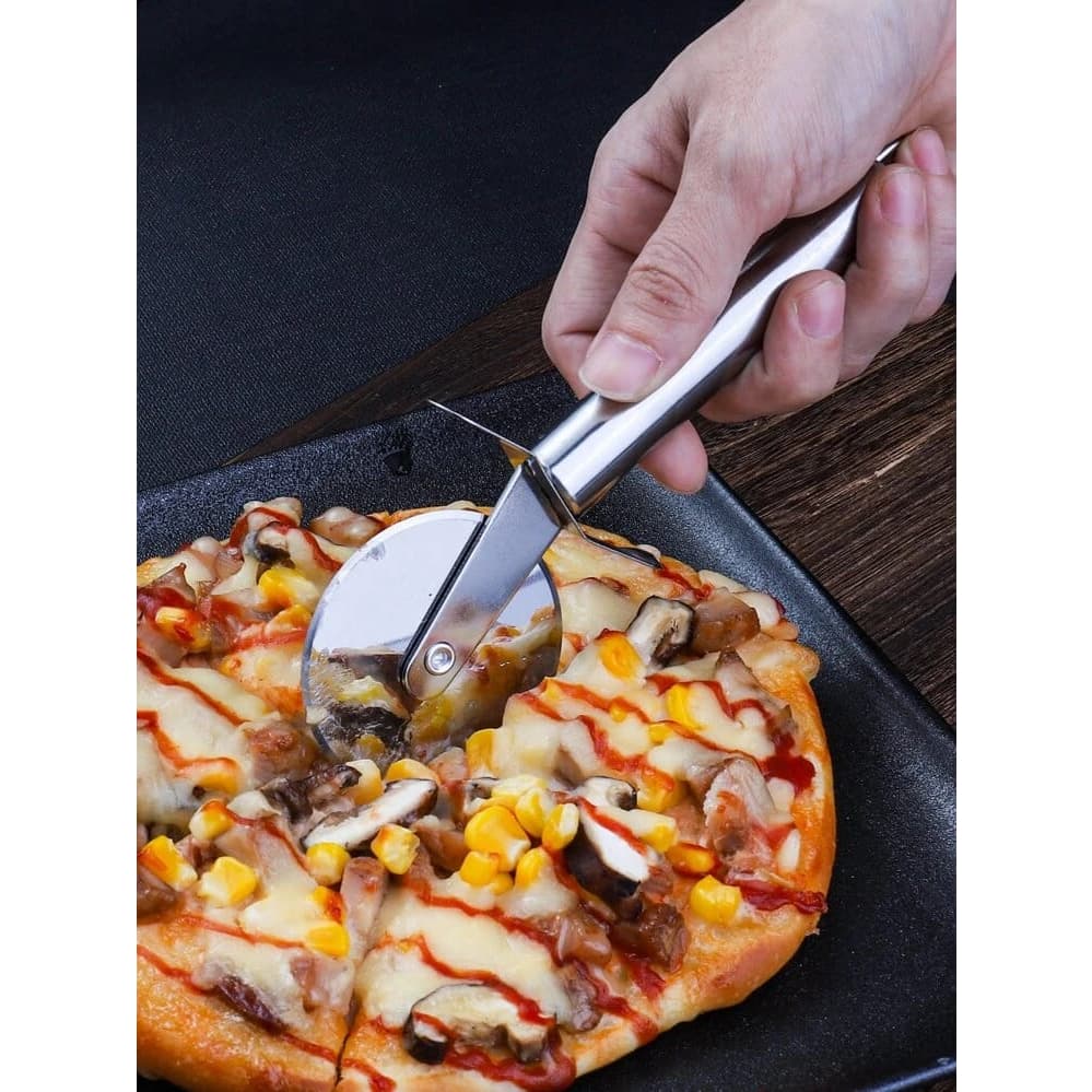 Cortador de pizza em aço inoxidável