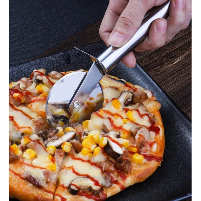 Cortador de pizza/massas em aço inoxidável
