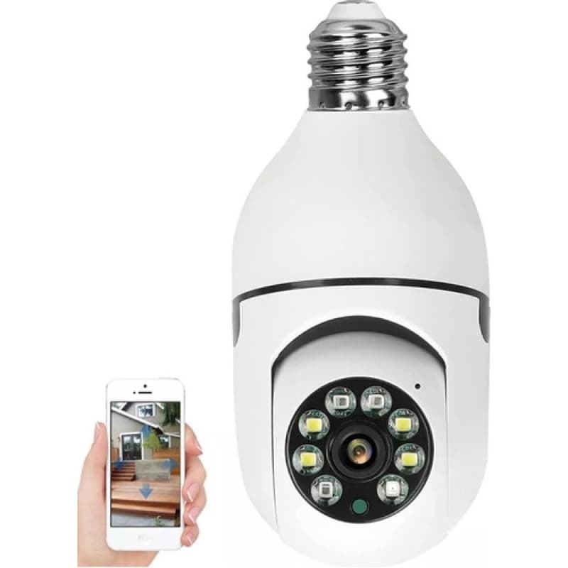 Camera ip lampada WiFi hd 360 Inteligente