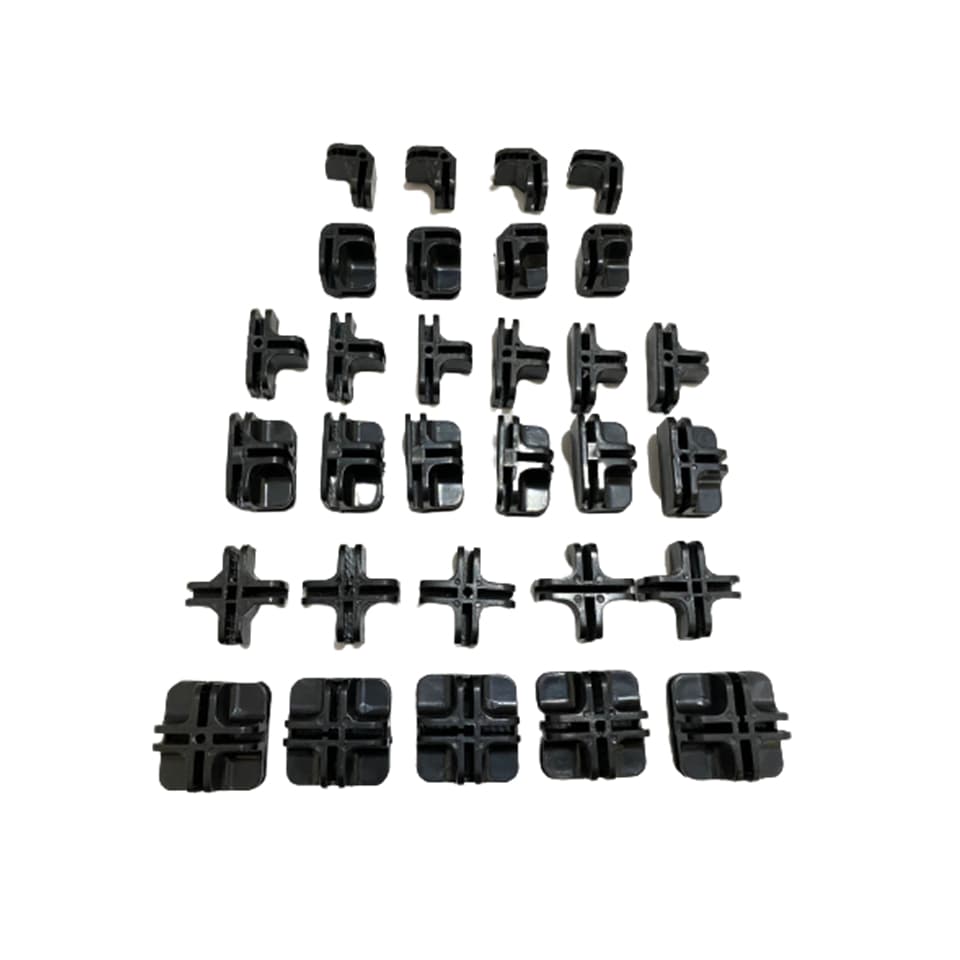Conectivos Conectores Para Balcão de Vidros Modulados e Telas de 4mm - KIT COM 30 UN