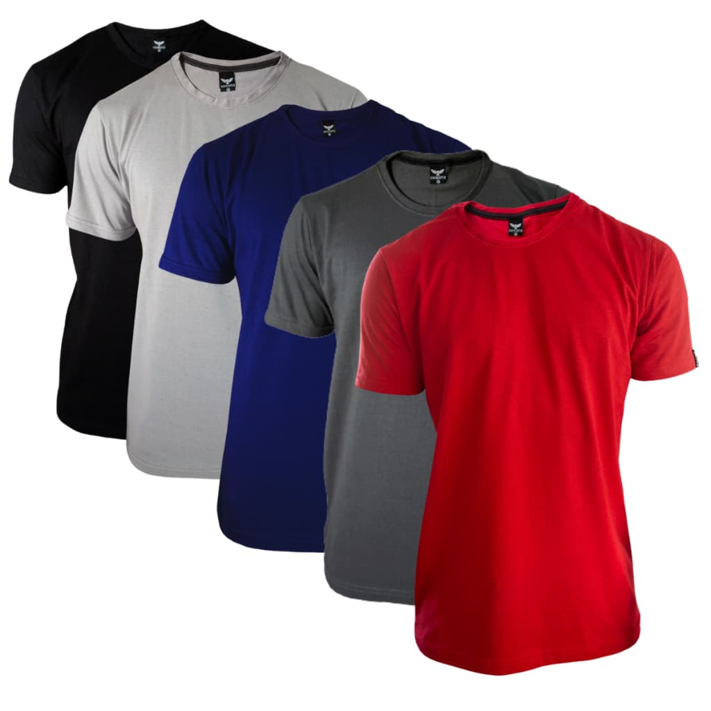 Kit Camisetas Masculinas Basica Gola Redonda Algodão Masculina Lisas e moleton