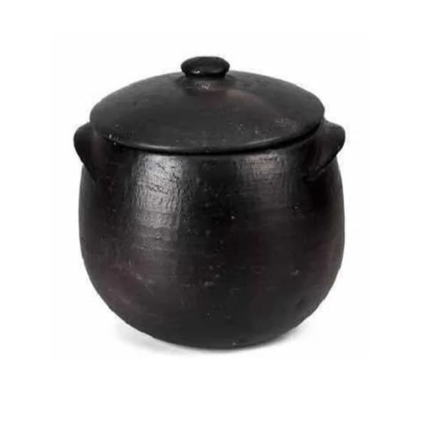 Caldeirão de barro de 8 litros ideal para feijoada, a melhor panela de barro do Brasil. panela curada.