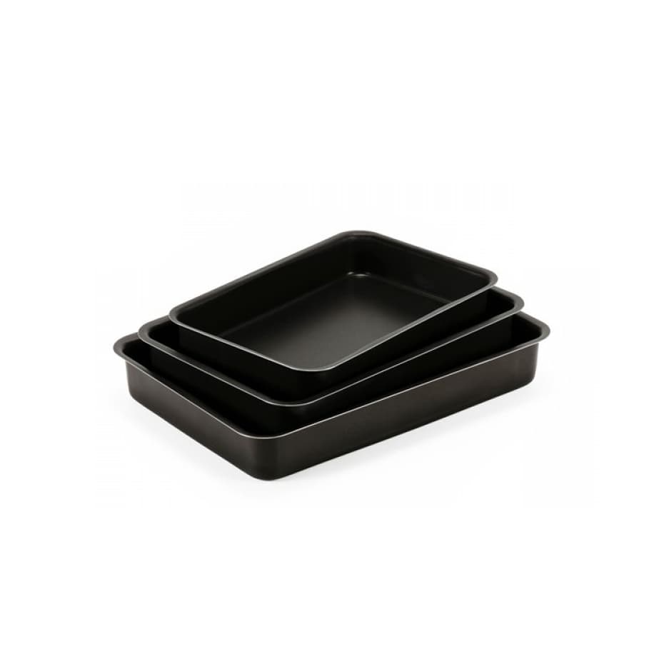 Conjunto de Assadeiras de Bolo Antiaderente Teflon 3 Peças