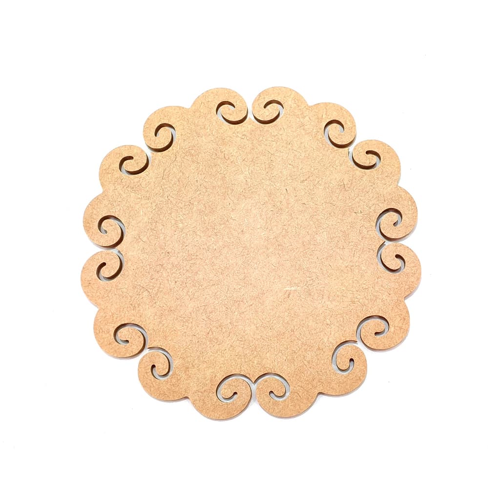 Sousplat Vazado MDF 6mm Ref. 40P – Mesa Posta, Casamento, Eventos e Decoração Criativa