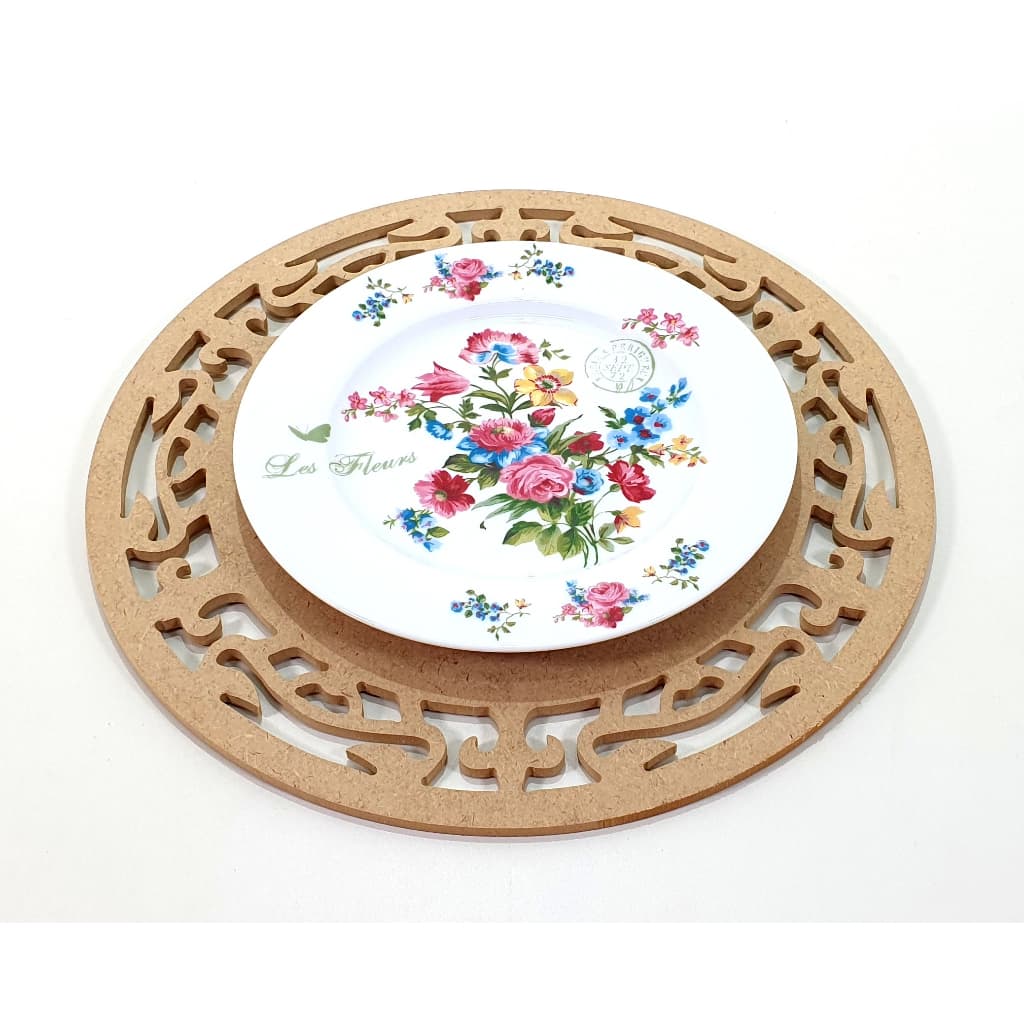 Sousplat Vazado em MDF 6mm Ref. 35 – Mesa Posta, Almoço Especial e Decoração Charmosa