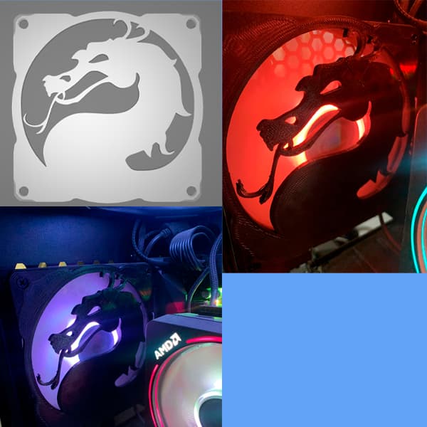 Grade pra Fan cooler de 120mm Dragão Mortal Kombat / Fan Grid