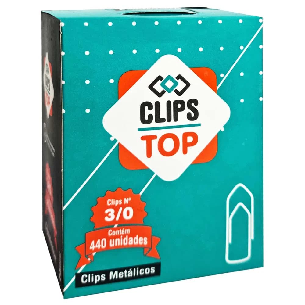 Clipes de papel 3/0 cx 440 unidades