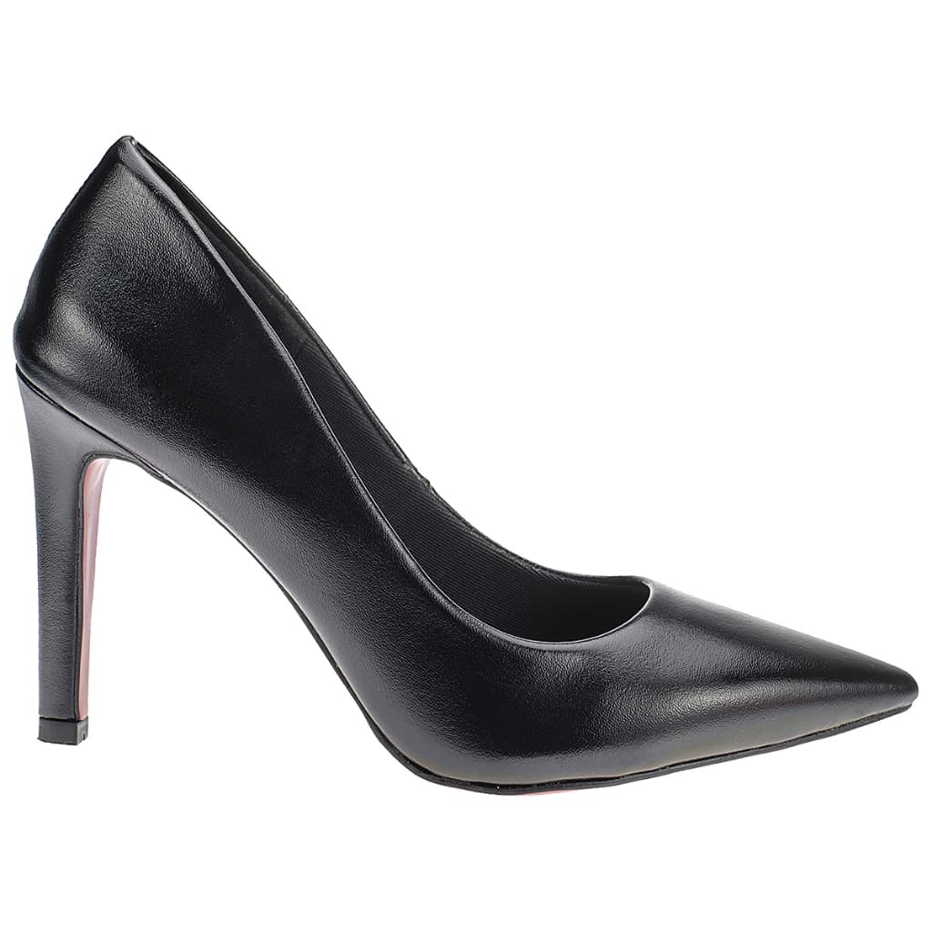 Scarpin Salto Fino Bico Fino Sapato Fechado Feminino Elegante Festa Em Verniz