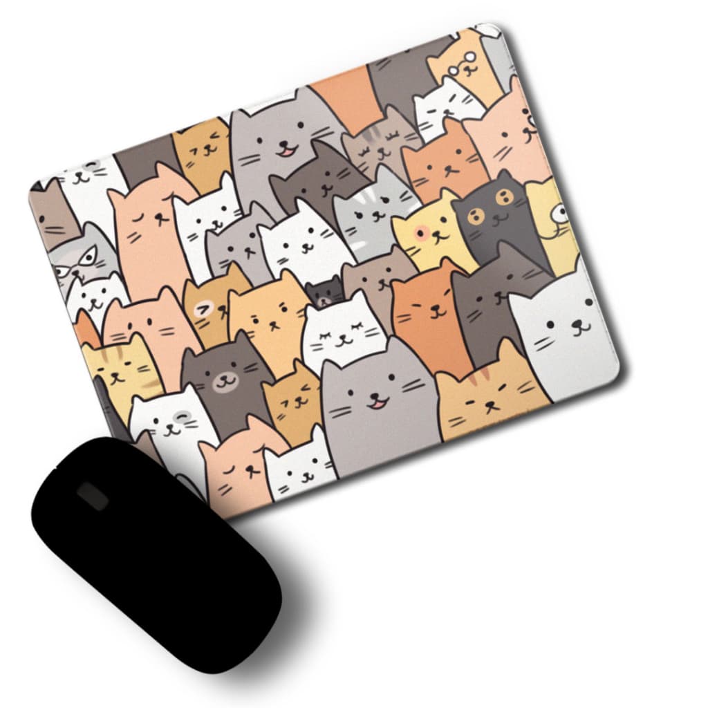 Mouse Pad Personalizado Gatos Coloridos personalizado 23x18 cm