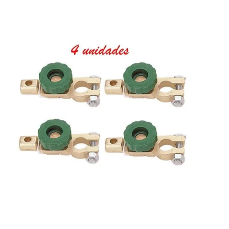 Kit 4 Corta Corrente Terminal Conector Bateria Chave Geral Carro
