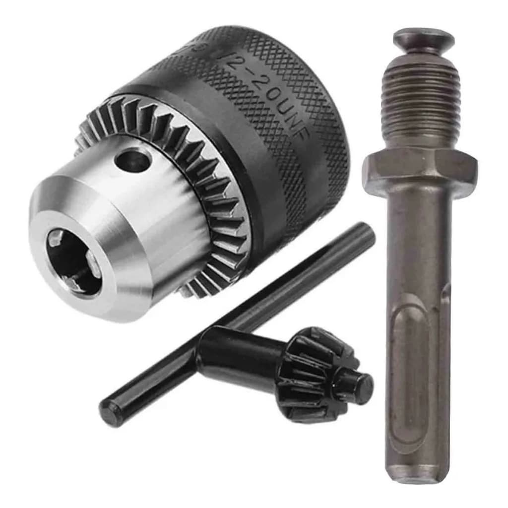 Mandril De Furadeira 1/2  c/ Adaptador Sds Plus Martelete Ferramenta engate rápido NK