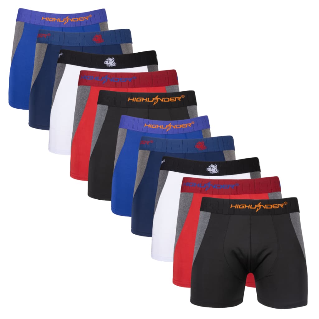 Cueca Box Kit com 10 Unidade Masculina Detalhe Lateral 🩳 Conforto e Estilo | Promoção