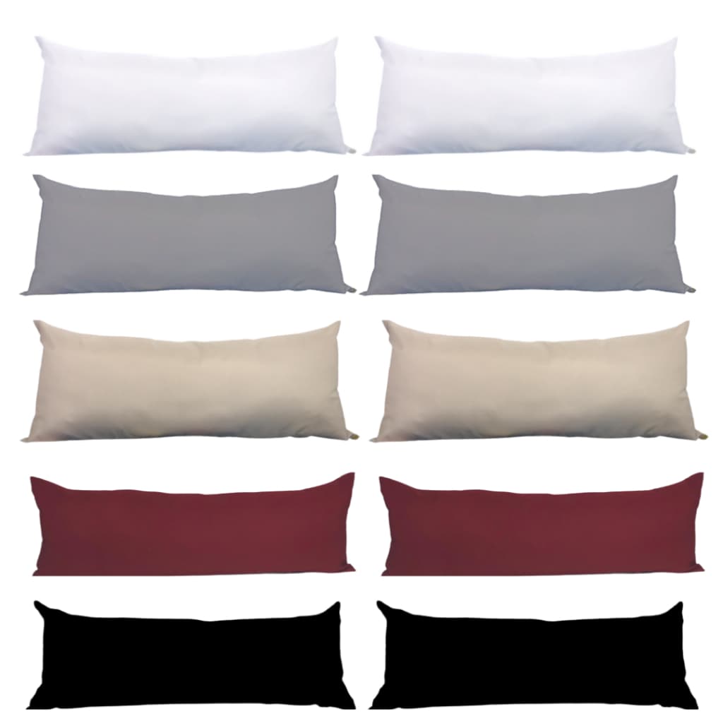 2 Almofada Baguete Rim Para Sofá Retrátil Cama Poltrona Berço Travesseiro Xuxão Cabeceira 70x20