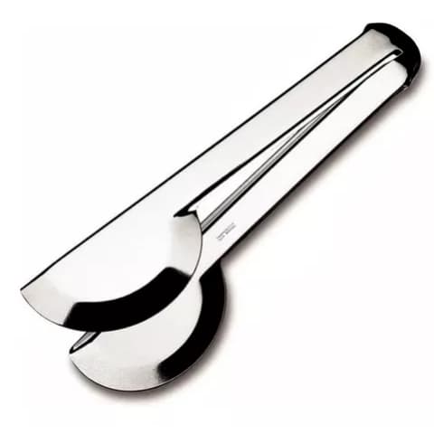 Pegador Universal Liso Inox 20cm Salada Carne Churrasco