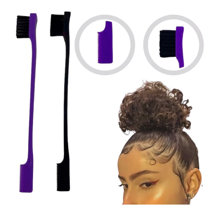 Escovinha e Pente para Baby Hair Gringa ou sobrancelha multifuncional